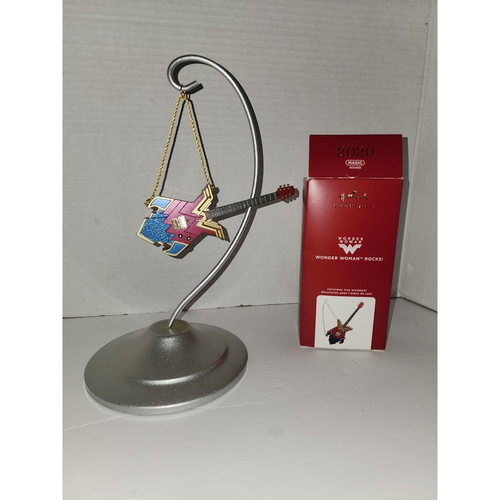 Hallmark Wonder Woman Rocks Guitar Christmas Tree Keepsake Ornament‎ 2020 Magic